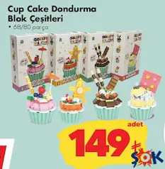 GOKİDY OYUNCAK CUP CAKE DONDURMA BLOK ÇEŞİTLERİ GOKİDY OYUNCAK CUP CAKE DONDURMA BLOK ÇEŞİTLERİ